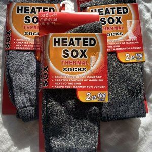 Heated Sox- Thermal Warm Socks- 1 Pair